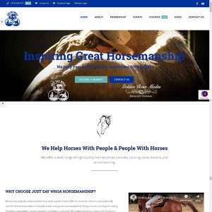 Divergent Media Just Say Whoa Horsemanship Website