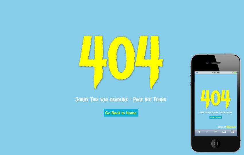 deadlink 404 page